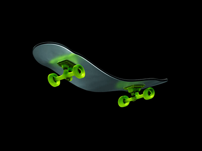 Haunted skateboard 3d animated animation c4d cinema4d motion redshift skate skateboard