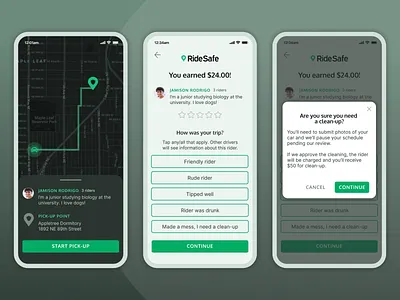 Driver App: Mobile app prototype app driver app driving map mobile mobile app design mobile application mobile design mobile interface product design product design sprint review ride hailing ride sharing rider rideshare routing ui user experience ux