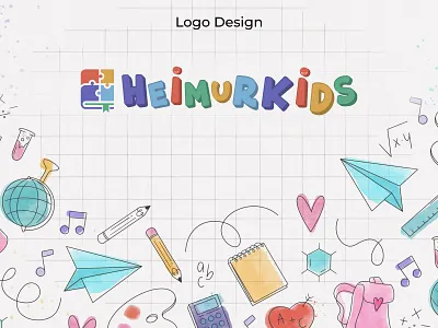 HeimurKids - Childhood Development Logo babies baby baby logo child child logo childcare childcare logo childhood childhood logo children children logo cute baby kid kids kids logo motherhood parenting