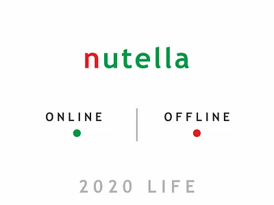 Logo online offline 2020 2020 trend 2021 concept concept art concept design creative creative design creative logo happy new year happy new year 2021 marketing agency marketing campaign marketing collateral marketing idea nutella offline online online marketing