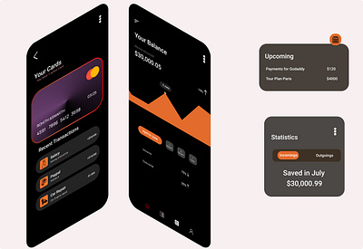 DARK THEME PAYMENTS design ui ux