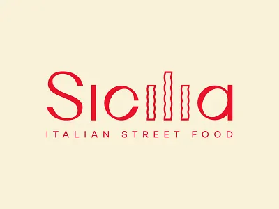 Sicilia logo branding creative graphicdesign identity identity designer italian food italian restaurant italiano letters logo logotype pasta typography vector