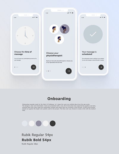 Onboarding app dailyui design figma minimal onboarding onboarding ui physical therapy physiotherapy