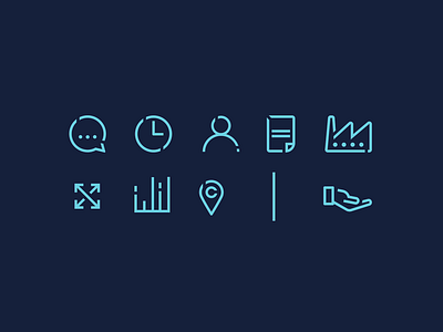 The Aberg Group Animated Icon Set animation blue branding california concrete icon icon set iconography icons motion motion graphics real estate realty san diego