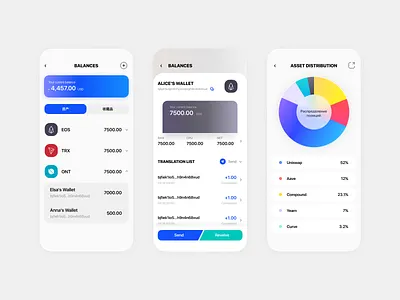 online crypto app blockchain ui