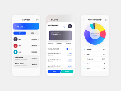 online crypto app blockchain ui