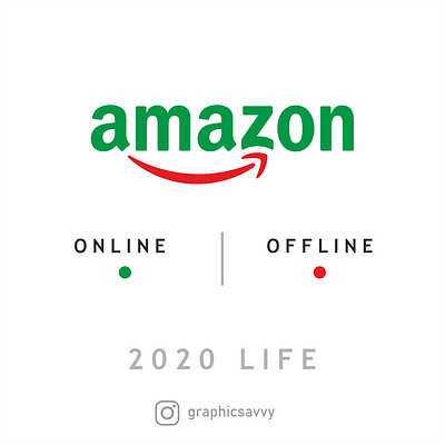 Logo online offline 8 2020 2020 design 2020 trend 2021 amazon amazon logo t shirt creative creative design creative logo creativity design happy 2021 happy new year illustration logo offline online typography ui vector