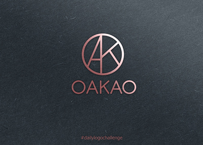 Daily Logo 7/50 - OAKAO Fashion Brand dailylogo dailylogochallenge dailylogodesign day7 design fashion fashionlogo logo minimalistic oakao oakaologo simple simple logo simpledesign simplicity vector