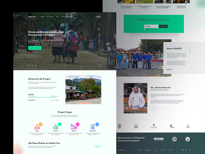 Non-profit Donation Landing Page clean donate donation high fidelity landing page product responsive ui ux website