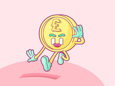 saving some penny bank cartoon cent comic cute deposit funny illustration money penny piggybank pound save vector