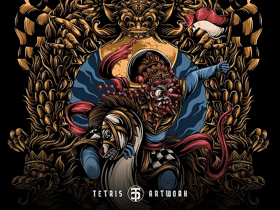 KUDA LUMPING ( DESIGN FOR SALE ) apparell artworkforsale balinese barong clothing design for sale illustration illustration art indonesia merchandise poster illustration tshirt design