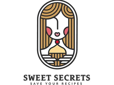 Logodesign - Recipes - Sweets / Cakes / Pastries bakery branding cakes cupcakes graphicdesign illustrator logo logodesign logomark pastries recipes sweets