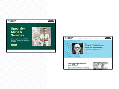 Cascade Dental Branding & Website bold brand branding cascade dental dentistry design graphic green logo pattern technicians teeth underbelly visual web webflow