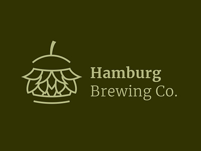 Hamburg Brewery Concept Logo branding design illustration logo vector