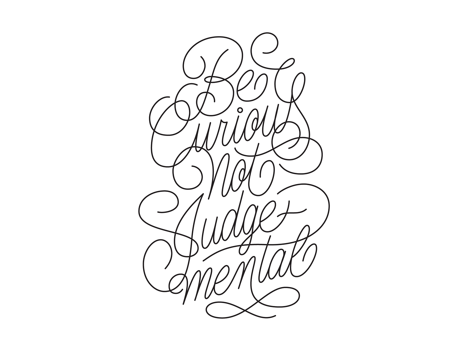 Be Curious Process handlettering handtype hashtaglettering lettering process thevectormachine vector vectormachine