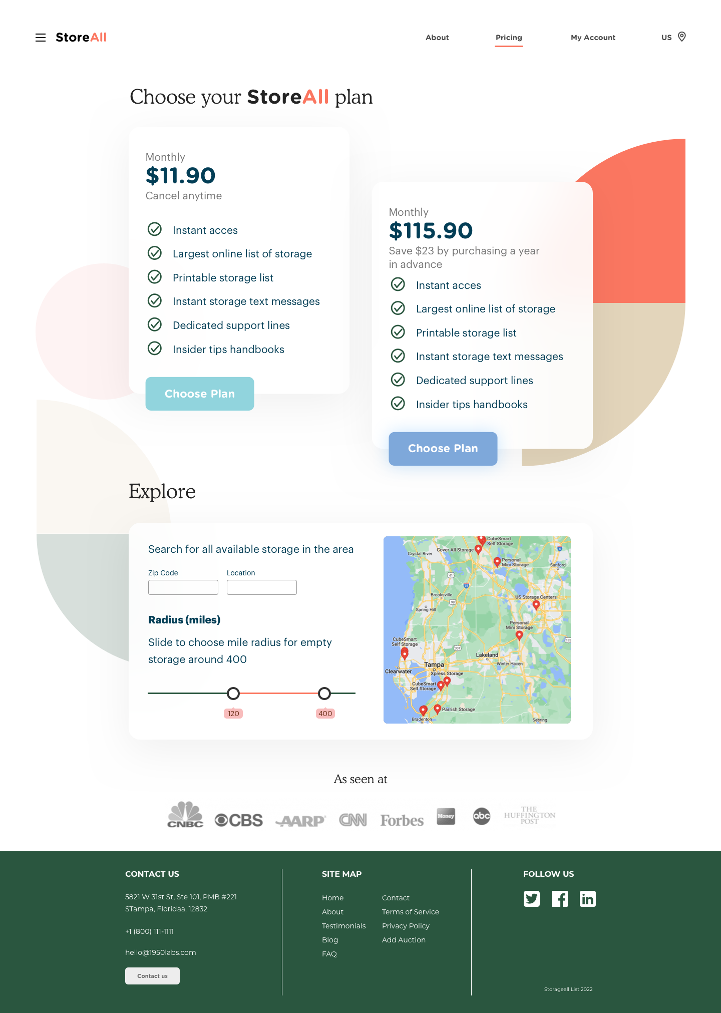 Storage Pricing Page 1950labs apps branding design landing modern pricing pricingpage simple software storage ui