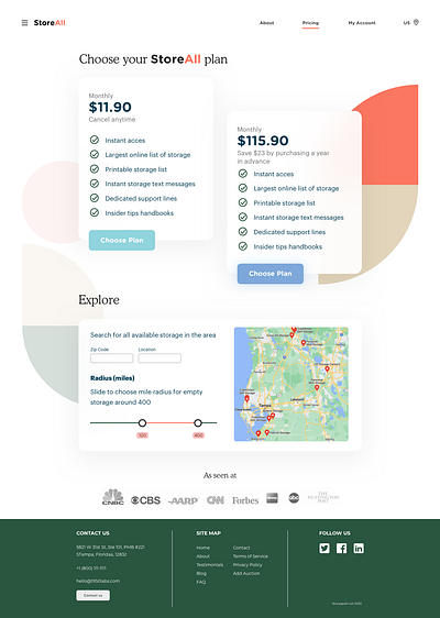 Storage Pricing Page 1950labs apps branding design landing modern pricing pricingpage simple software storage ui