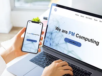 Responsive website of PM Computing corporation adobe adobe photoshop cc adobeillustator adobexd branding corporation design illustration mobile mockup prototype responsive userexperience userinterface uxui