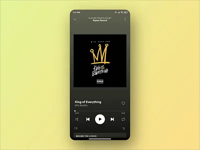 Spotify - Solution to predictable shuffle order 009 dailyui intercation spotify ui