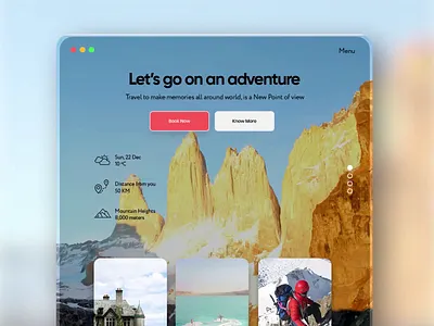 Let's go on an Adventure Website explorations 2020 trends adventure after effects animation branding clean clean creative design exploration landing page modern motion design motion graphics parellelx uiux webdesign website design