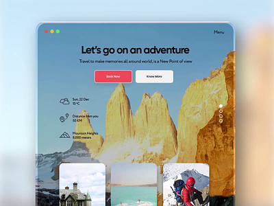 Let's go on an Adventure Website explorations 2020 trends adventure after effects animation branding clean clean creative design exploration landing page modern motion design motion graphics parellelx uiux webdesign website design