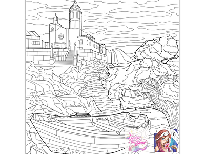 19 Coloring app "Color For You - Plot stories & ..." by number adobe illustrator adobeillustator antistress art black and white color by number coloring coloring page coloringbook colouring illustration line art line drawing mobile app outline