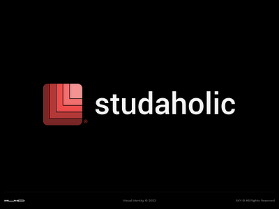 Studaholic Addictive Study Buddy adobe branding creative design designer education graphic design illustration logo logos logotipo marca mark minimal student study ui vector