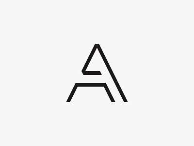 Antra 2 abstract clean icon logo minimal modern monogram simple