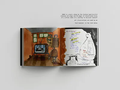 bMAN music album 96 pages booklet album art album artwork album cover album cover design booklet booklet design cover cover art cover artwork cover design design drawing illustraion music music album music art