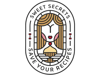 Logo design - Recipes - Sweets / Cakes / Pastries bakery branding cakes food graphicdesign logo logodesign pastries recepies recipeapp sweets