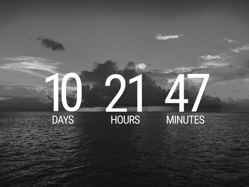 DailyUI#15 Countdown countdown dailyui dailyui015 dailyuichallenge ui