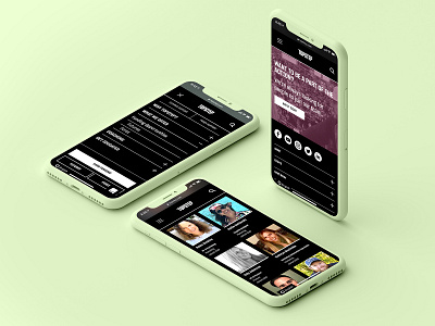 Trading site dark mobile stocks trading web design