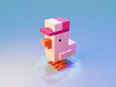 Chicken. 3d art blender blender3d chicken crossy road design