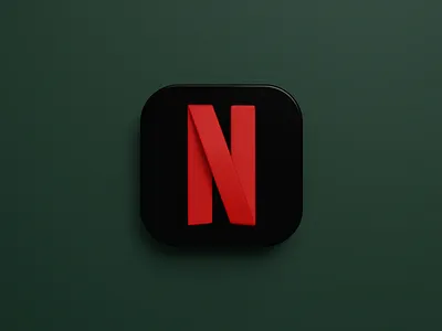 App Icon - Netflix 3d app app icon b3d blender icon mobile netflix