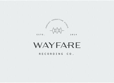 Wayfare Recording Co. | Primary Logo brand brand design branding design identity logo logo design