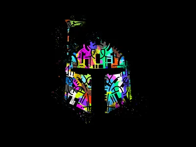 Boba Fett beskar boba fett bounty hunter bunny helmet jango fett procreate procreate art procreate pocket sam star wars the mandalorian