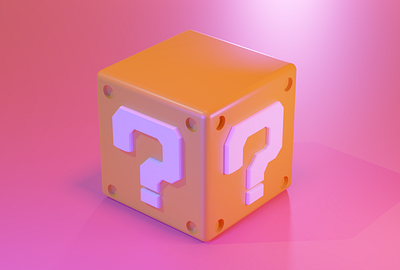 Mystery Block. 3d art blender blender3d design mario super mario