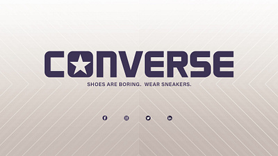 Converse Logo Reveal - [Personal Project] design graphic design logo motion graphics styleframes typography