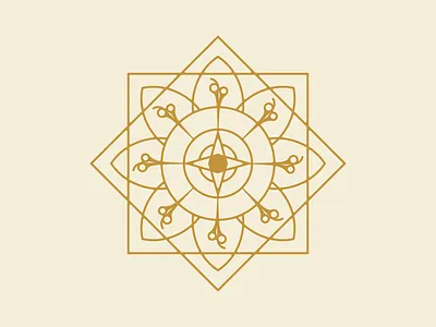 HairVoyage Logo app app logo design badge beauty beauty industry branding design flat hair salon hairdresser icon illustration logo logo design mandala mystical salon logo scissors shears vector