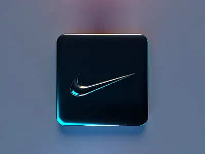 Nike App 3D Logo 3d big sur branding design dimsension illustration neumorphic ui