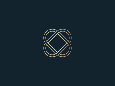 The Ultimate Matchmaker blue brand identity branding classy design elegant feminine gold heart hearts illustration link logo logomark love masculine matchmaker relationship ultimate weave