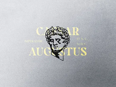 Augustus augustus caesar design emperor empire face head illustration logo logotype mark roma rome symbol