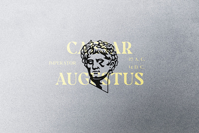 Augustus augustus caesar design emperor empire face head illustration logo logotype mark roma rome symbol