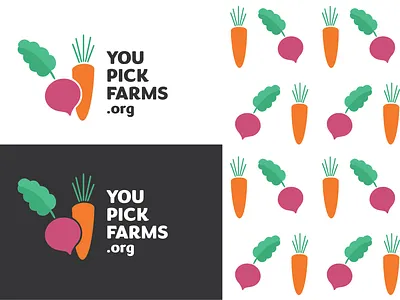 You Pick Farms adobe branding design illustration illustrator logo typography vector