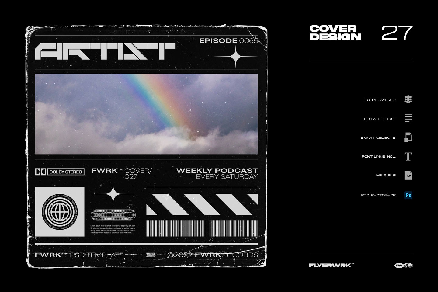 Cover design template 27 album artist band cover design dj mockup photoshop tem template