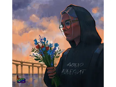 Good will win art artist artwork bridge illustration morning portrait portrait art portrait illustration