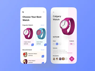 Watch App app app design apps clean ui color dribbble best shot ecommerce app minimal mobile app mobile ui product ui uiux watch app