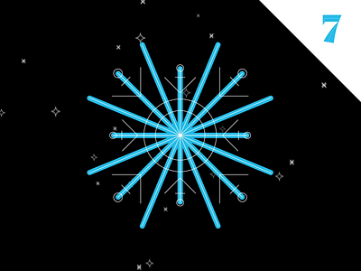 Christmas Advent Countdown - 7 12 days of christmas advent advent calendar animation christmas christmas countdown december happy holidays ice illustration merry christmas motion motion designer motion graphics retro season snow snowflake snowflakes