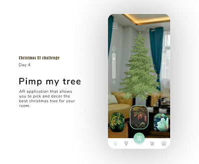 Augmented reality for tree choice adobe xd adobexd app application application ui ar app augmented reality augmentedreality interface shopping ui uiux ux