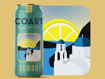 COAST Hard Seltzer alchohol alcohol branding can can design candesign coast concept create design drink drink can greece hard hard seltzer illustration new product productdesign seltzer